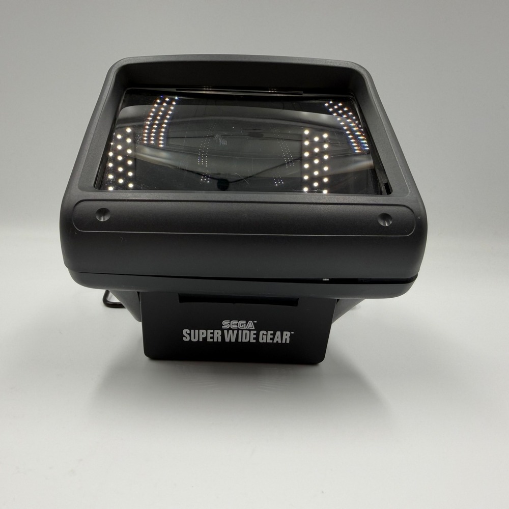 Sega Super Wide Gear Screen Magnifier Game Gear Handheld Console Vintage Black